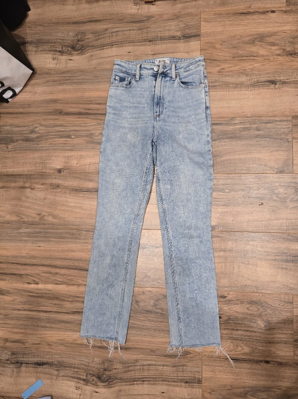 PAIGE Light Blue High-Rise Slim Skinny Jeans